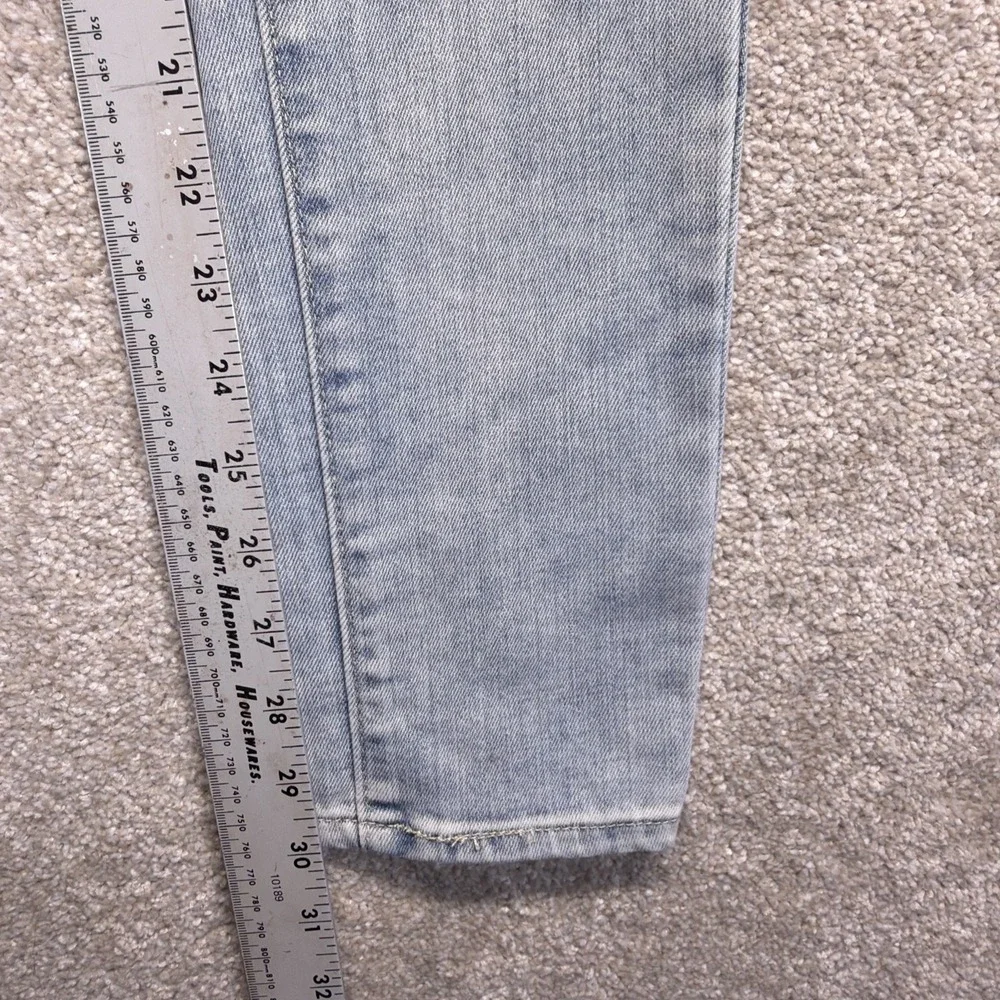 Levis Signature Super Skinny Blue Jeans Girls 18 (FITS 28 X 30) Distressed NEW - Picture 7 of 12